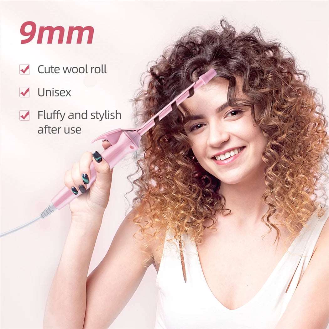 Curling Iron Professional,Hair Curling Wand, LCD Ceramic Professional Hair Curling Iron Hair Waver Pear Flower Cone Electric Hair Curler Roller Curling Wand Styling Tools.