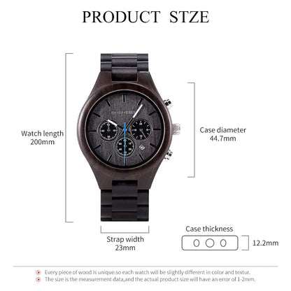 Wooden Wrist Watch for Men.