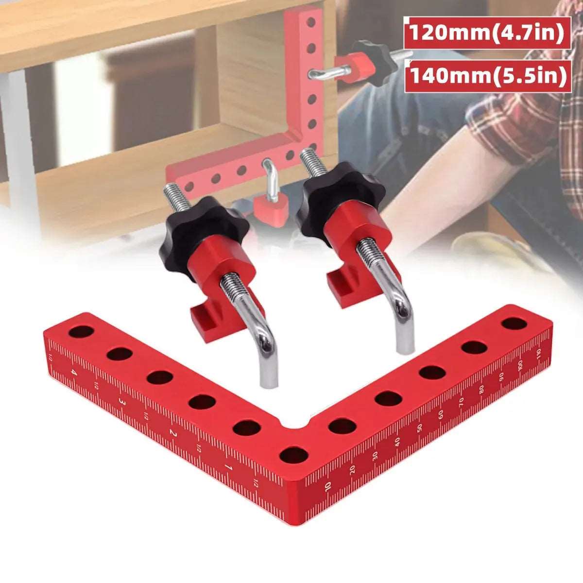 WenCrew Corner Clamps | 90° Woodworking Clamping Squares