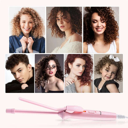 Curling Iron Professional,Hair Curling Wand, LCD Ceramic Professional Hair Curling Iron Hair Waver Pear Flower Cone Electric Hair Curler Roller Curling Wand Styling Tools.