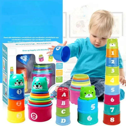 Soft Circle Stacker Toy | Montessori Sensory Blocks